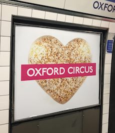 Oxford Circus station sign