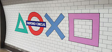 Oxford Circus station sign