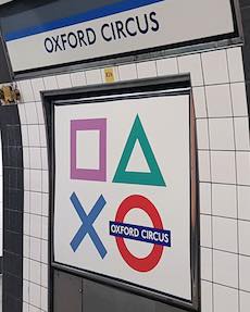 Oxford Circus station sign
