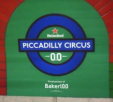 Piccadilly Circus station sign