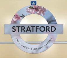 Stratford station sign