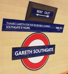 Southgate station sign