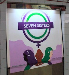 Seven Sisters station sign