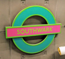 Southwark station sign