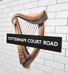 Tottenham Court Road station sign