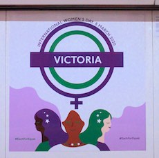 Victoria station sign