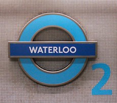 Waterloo station sign
