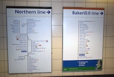 Waterloo station sign