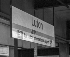 Luton station sign