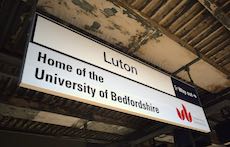 Luton station sign