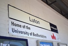 Luton station sign