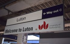 Luton station sign