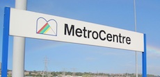 MetroCentre station sign