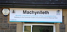 Machynlleth station sign