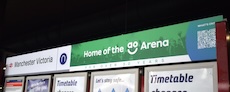 Manchester Victoria station sign