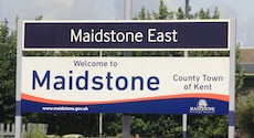 Maidenhead East station sign