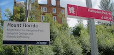 Mount Florida station sign