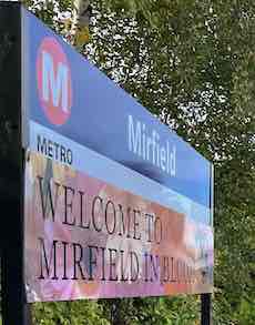 Mirfield station sign