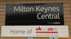 Milton Keynes station sign