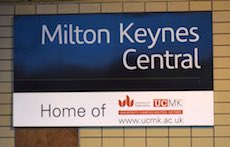 Milton Keynes station sign