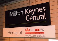 Milton Keynes station sign