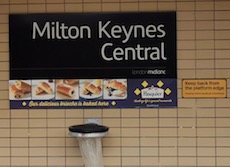 Milton Keynes station sign