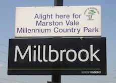 Millbrook station sign