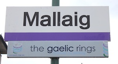 Mallaig station sign