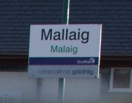 Mallaig station sign