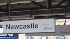 Newcastle station sign