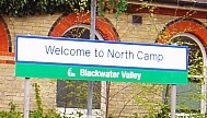 North Camp station sign