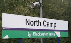 North Camp station sign