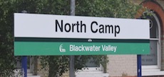 North Camp station sign