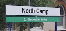 North Camp station sign