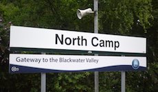 North Camp station sign