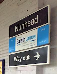 Nunhead station sign