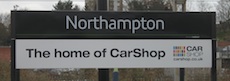 Northampton station sign