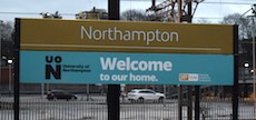 Northampton station sign