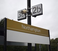 Northampton station sign