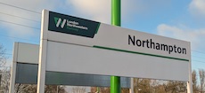 Northampton station sign