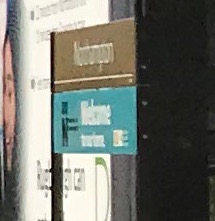 Northampton station sign