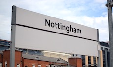 Nottingham station sign