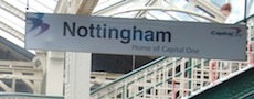 Nottingham station sign