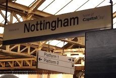 Nottingham station sign