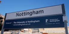 Nottingham station sign