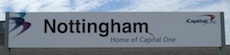 Nottingham station sign