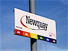 Newquay station sign