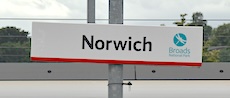 Norwich station sign