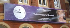 Norwich station sign