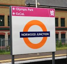 Norwood Junction station sign
